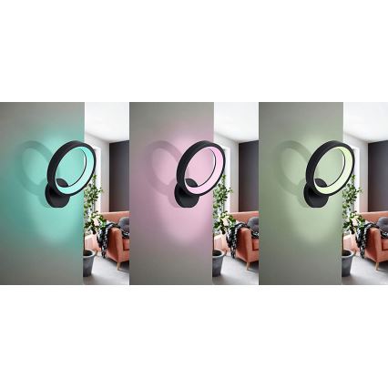 Eglo 99028 - Aplica de perete LED RGB dimabilă MARGHERA-C LED/16W/230V