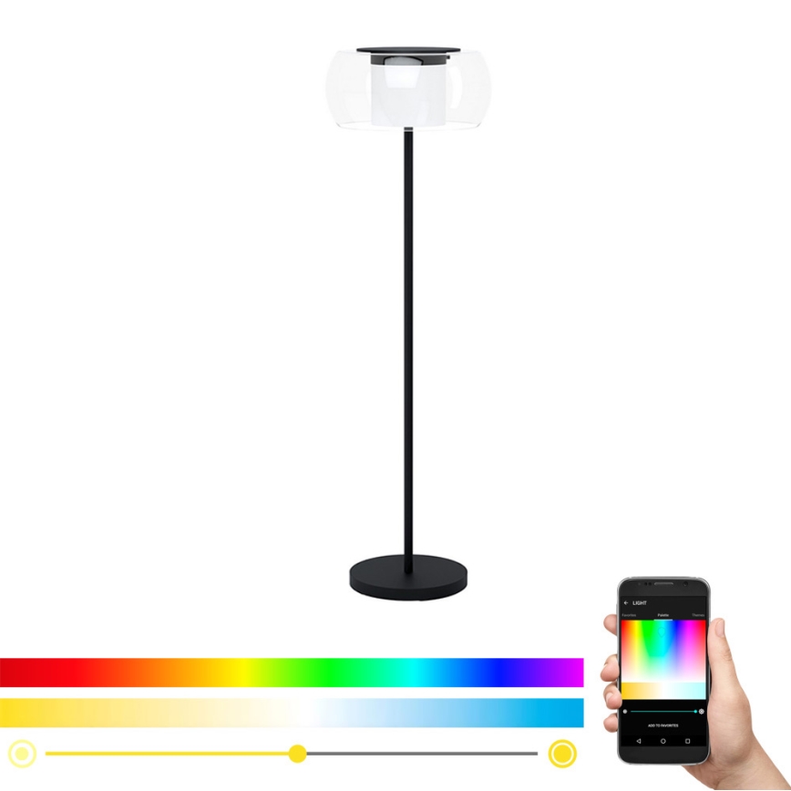 Eglo 99037 - Lampă de podea LED RGB reglabilă BRIAGLIA-C LED/24,8W/230V