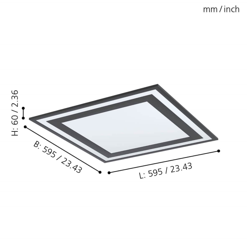 Eglo - Plafonieră LED LED/36W/230V