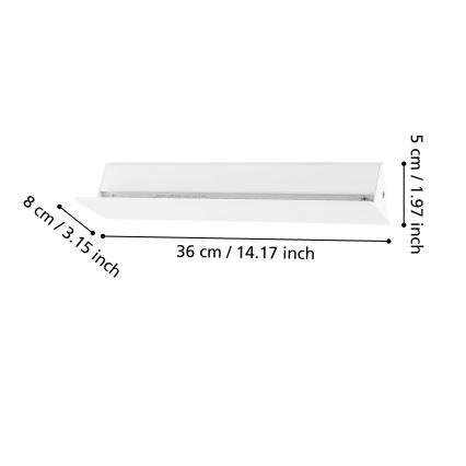 Eglo - Aplică perete LED LED/12W/230V