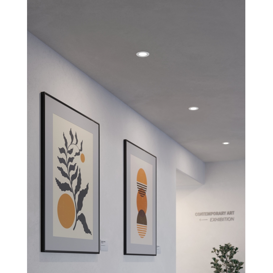 Eglo - Set de 3 spoturi LED încastrate FUEVA 5, 5 LED / 2,7 W / 230 V, Ø 8,6 cm