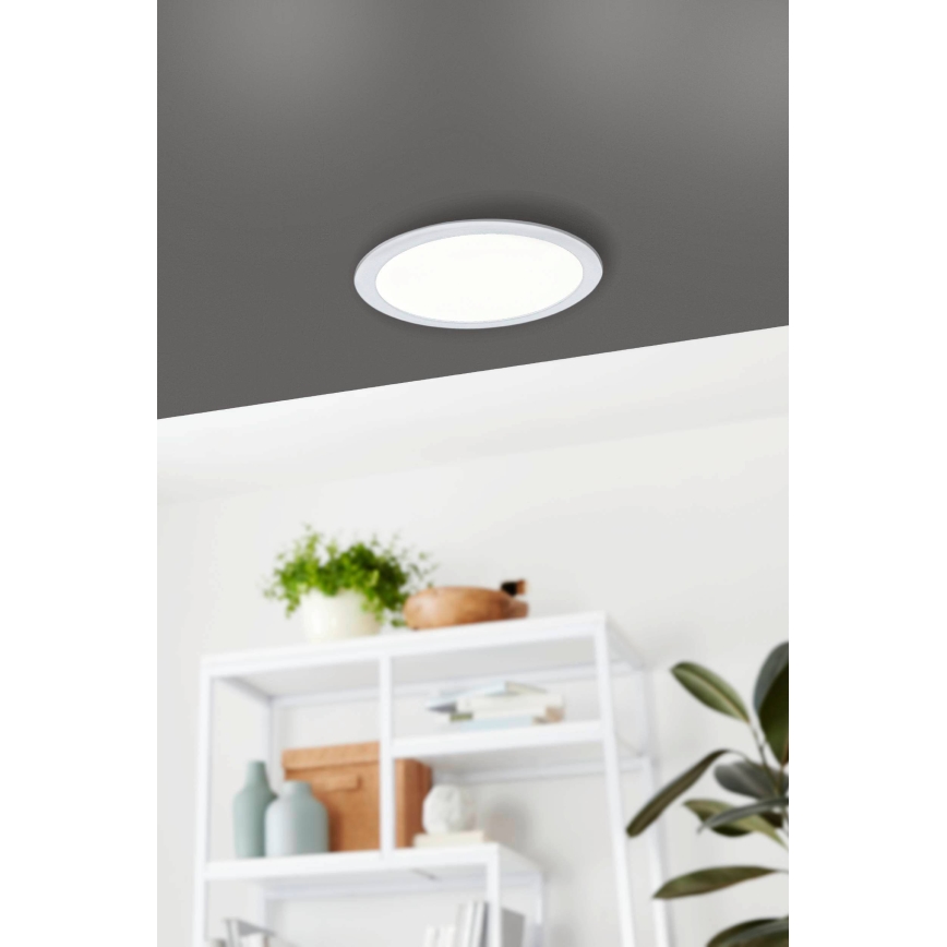 Eglo - Plafonieră LED încastrată, 16,5 W, 230 V, Ø 21,6 cm