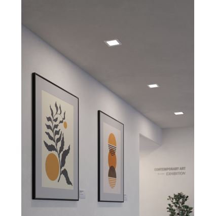 Eglo - Spot LED încastrat, 5,5 W, 230 V, 11,7 x 11,7 cm