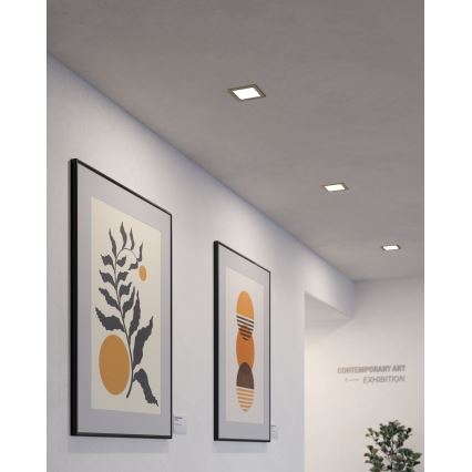 Eglo - Corp de iluminat LED încastrat, 5,5 W, 230 V, 11,7 x 11,7 cm