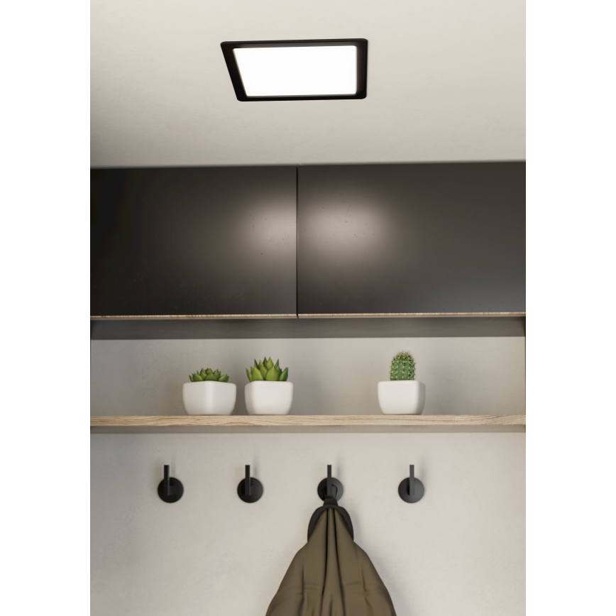 Eglo - Corp de iluminat LED încastrat, 16,5 W, 230 V, 21,6 x 21,6 cm