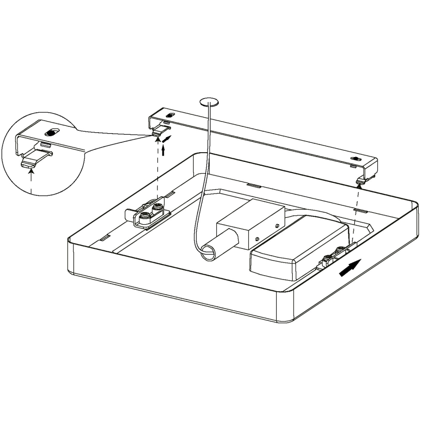 Eglo - Plafonieră LED LED/10,5W/230V 16x16 cm
