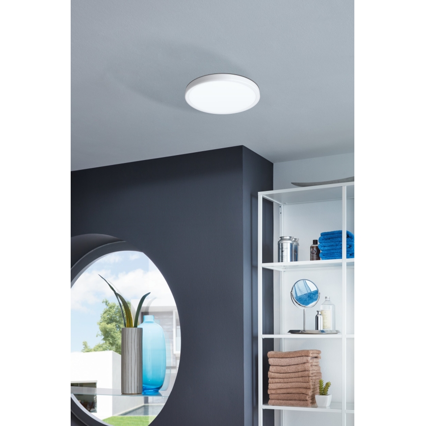 Eglo - Plafonieră LED pentru baie, 20W, 230V, IP44, Ø 28,5 cm