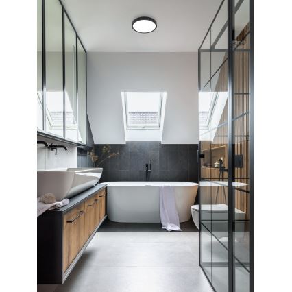 Eglo - Plafonieră LED pentru baie, 20 W, 230 V, IP44, Ø 28,5 cm