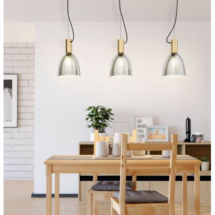 Eglo - Lustră pe cablu 3xE27/40W/230V