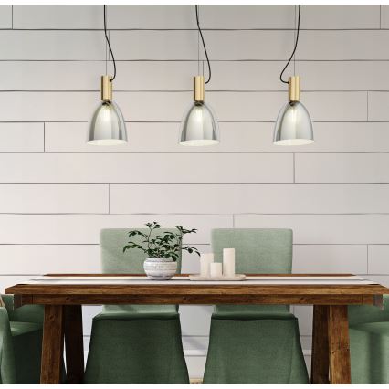 Eglo - Lustră pe cablu 3xE27/40W/230V