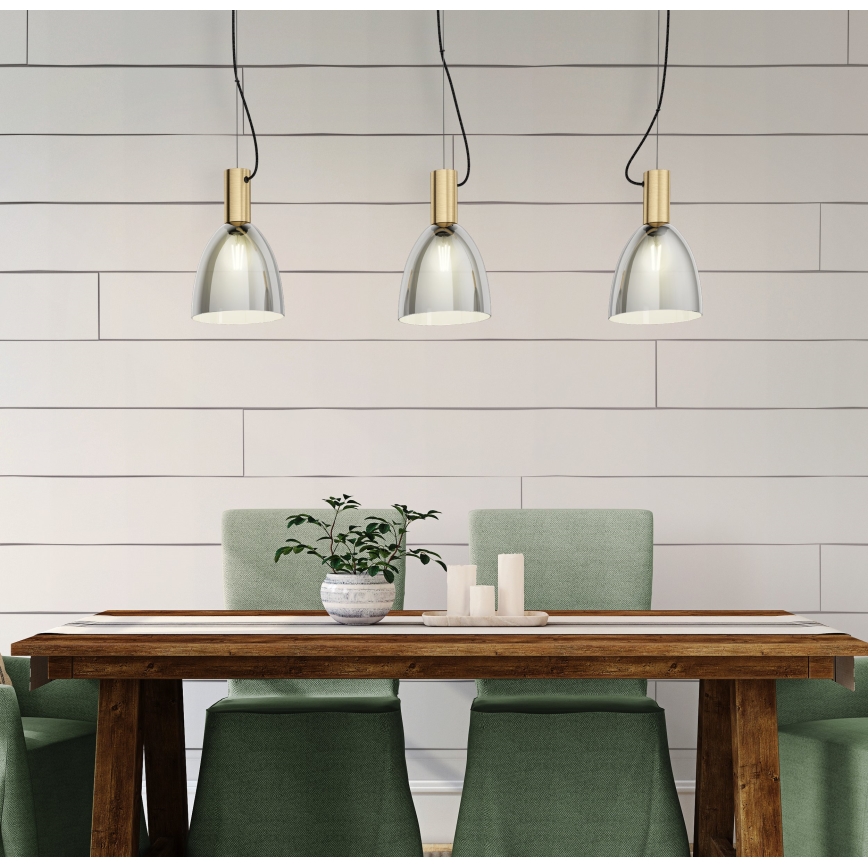 Eglo - Lustră pe cablu 3xE27/40W/230V