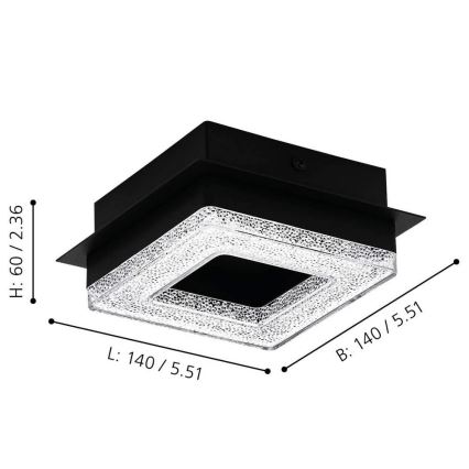 Eglo - Plafonieră LED 4xLED/4W/230V