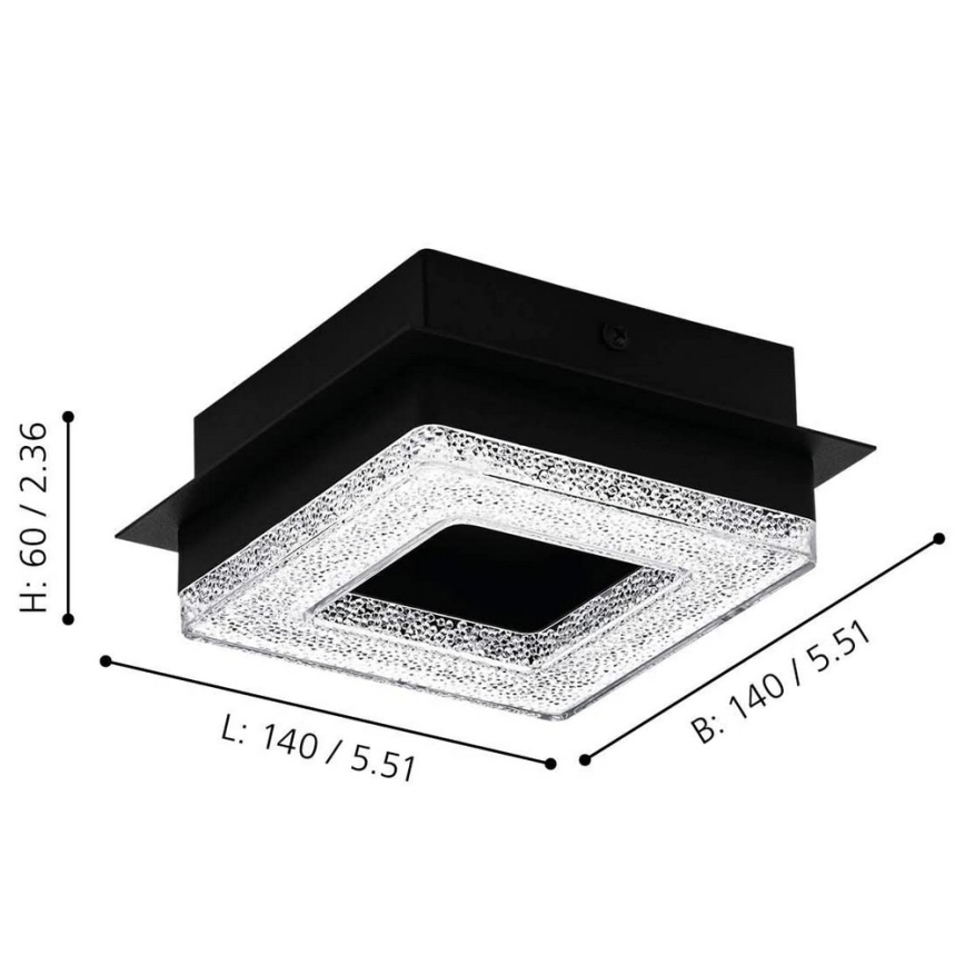 Eglo - Plafonieră LED 4xLED/4W/230V