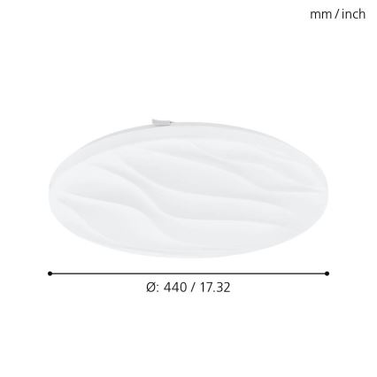 Eglo - Plafonieră LED LED/22W/230V