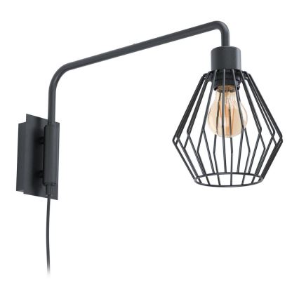 Eglo 99349 - Aplică de perete TABILLANO 1xE27/40W/230V