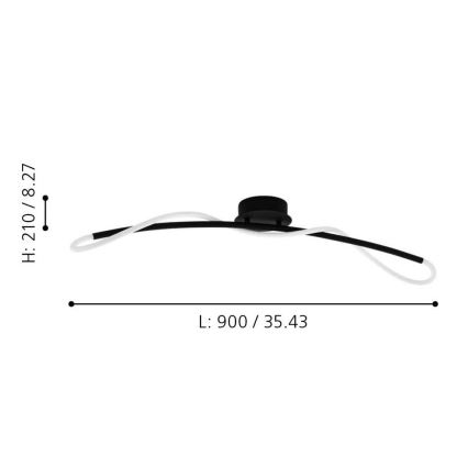 Eglo - Plafonieră LED LED/20W/230V