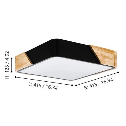 Eglo - Plafonieră 2xE27/28W/230V