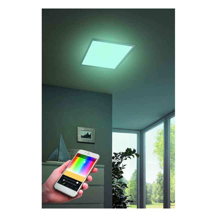 Eglo - Plafonieră LED RGB dimmabilă SALOBRENA-C LED/16W/230V 30x30 cm + telecomandă