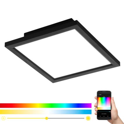 Eglo - Plafonieră LED RGB dimmabilă SALOBRENA-C LED/16W/230V 30x30 cm + telecomandă