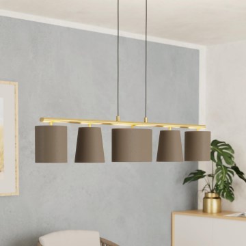 Eglo 99487 - Candelabru suspendat pe cablu ALMEIDA 5xE14/40W/230V
