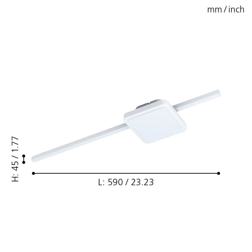 Eglo 99607 - Plafonieră LED SARGINTO 1xLED/6,3W/230V + 1xLED/5,4W