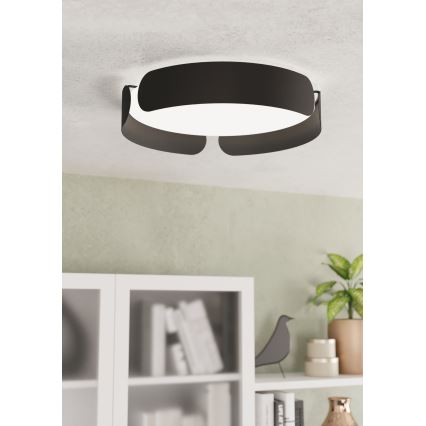 Eglo - Plafonieră LED Ø 37 cm, 20 W, 230 V, negru