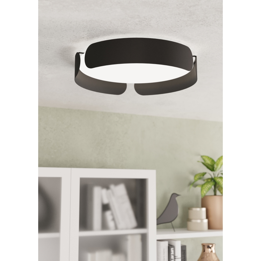 Eglo - Plafonieră LED Ø 37 cm, 20 W, 230 V, negru