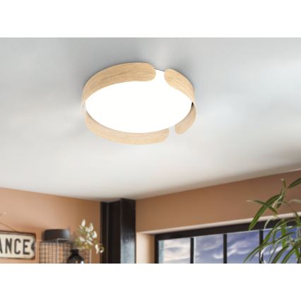 Eglo - Plafonieră LED, 20 W, 230 V, Ø 37 cm, bej
