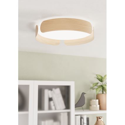 Eglo - Plafonieră LED, 20 W, 230 V, Ø 37 cm, bej