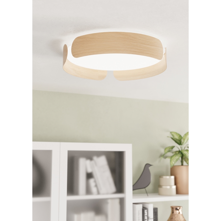 Eglo - Plafonieră LED, 20 W, 230 V, Ø 37 cm, bej