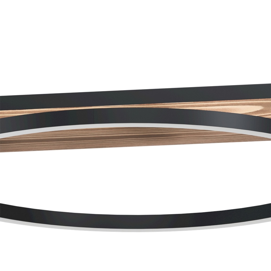 Eglo - Lustră LED dimabilă suspendată pe cablu, 2xLED/12,5W/230V+LED/15,5W, 3000K, maro/negru