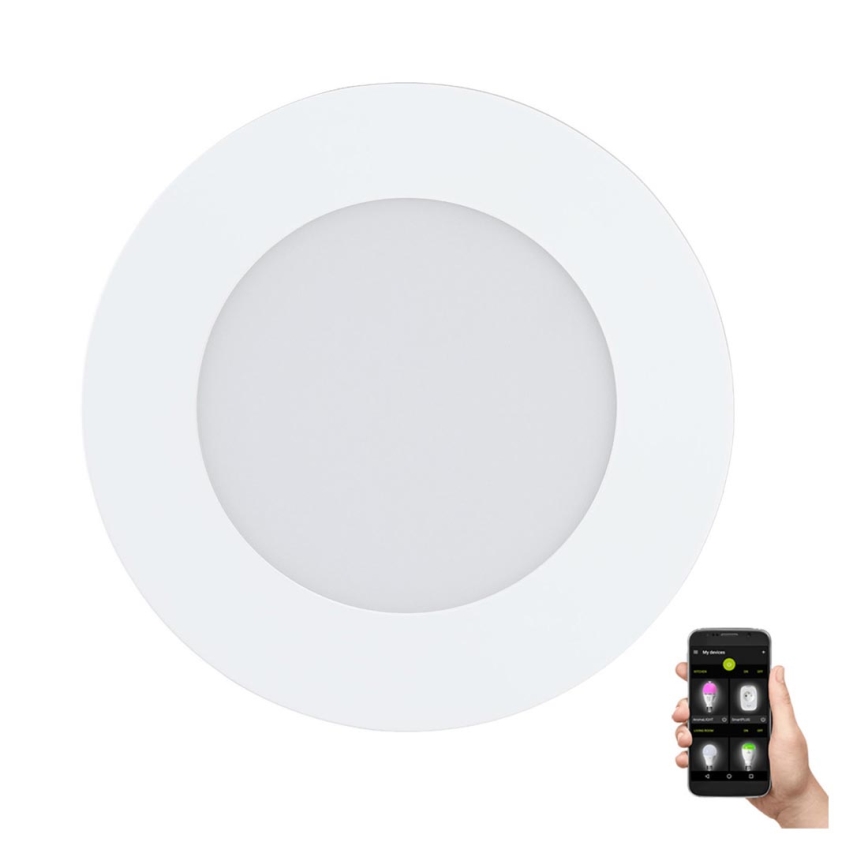 Eglo - Aplica de baie LED dimabilă, 5,4 W / 230 V, IP44, ZigBee, Ø 11,7 cm