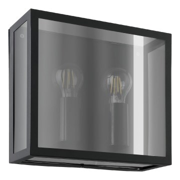 Eglo - Aplica de exterior pentru perete 2xE27/40W/230V IP44 negru