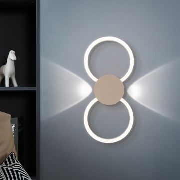 Eglo - Aplica de perete LED/20W/230V + LED/0,91W bej