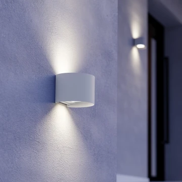 Eglo - Aplică de perete LED pentru exterior 2xLED/2,8W/230V IP54 albă