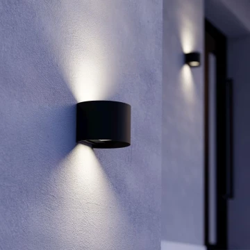Eglo - Aplică LED de perete pentru exterior 2xLED/2,8W/230V IP54 negru