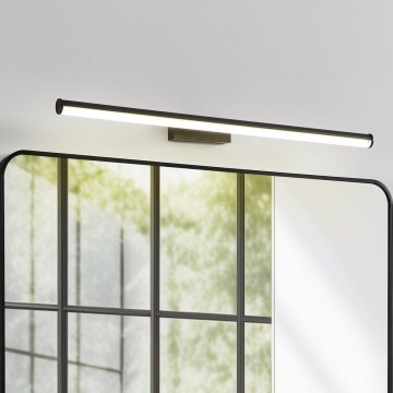 Eglo - Aplica LED pentru oglindă de baie, 14 W, 230 V, 78 cm, IP44, negru