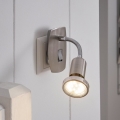 Eglo - Aplica LED pentru priză 1xGU10/2,8W/230V crom mat