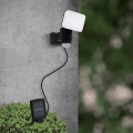 Eglo - Aplică LED solară de perete cu senzor, 3,7 V, 1800 mAh, IP44