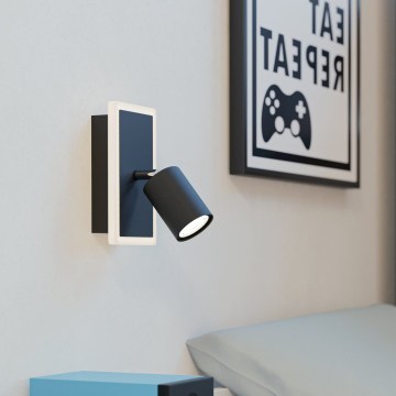 Eglo - Aplica spot LED de perete, 7W/230V, neagră