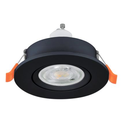 Eglo - Spot LED încastrat pentru baie 1xGU10/4,5W/230V IP44 negru