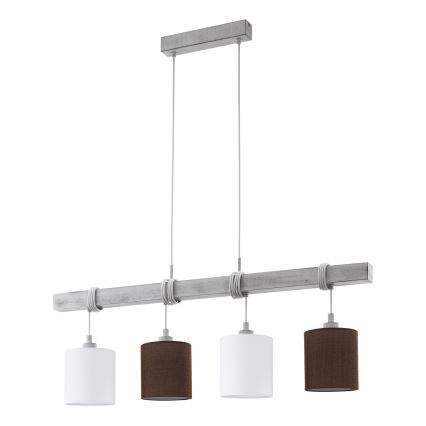 Eglo - Cablu de alimentare TOWNSHEND 4xE27/60W/230V pin/gri
