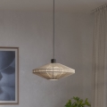Eglo - Candelabru suspendat pe cablu 1xE27/40W/230V, crem