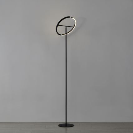 Eglo - Lampă de podea LED reglabilă 2xLED/8,8W/230V neagră