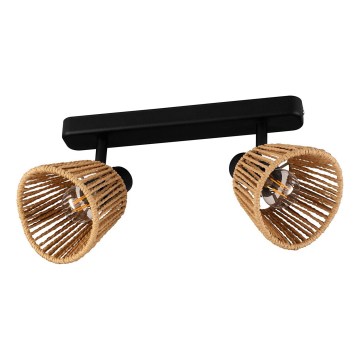 Eglo - Corp de iluminat tip spot 2xE14/10W/230V negru/bej