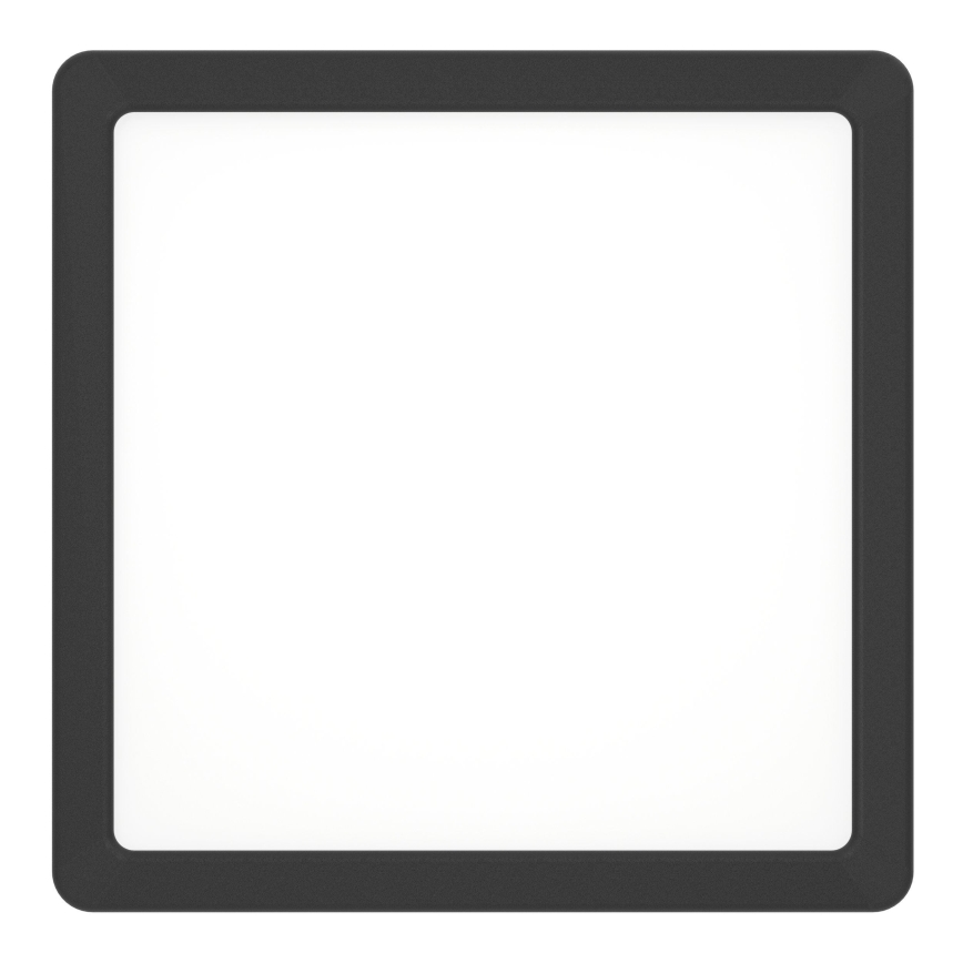 Eglo - Plafonieră LED/10,5W/230V 2700/4000/6500K 22x22cm neagră