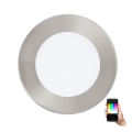 Eglo FUEVA-C – spot LED RGB încastrat, dimabil, 5,4 W, 230 V, Ø 12 cm