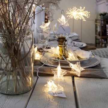 Eglo - Ghirlandă LED 10 LED, 2,1 m, alb cald