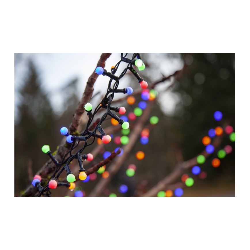 Eglo - ghirlandă LED de exterior, 300 LED, 8 moduri, 11 m, IP44, multicoloră