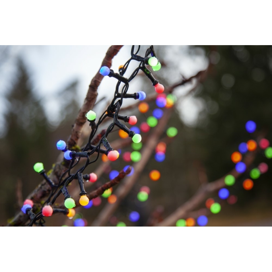 Eglo 472-53 - Ghirlandă LED de exterior pentru Crăciun BERRY MINI, 700 LED / 8 funcții, 19 m, multicolor, IP44